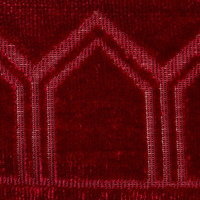 Schumacher Vizier Velvet Tape Ruby Trim 75735