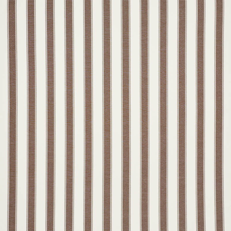 Schumacher Rafe Stripe Berber Brown Fabric 75822