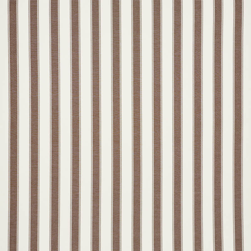 Schumacher Rafe Stripe Berber Brown Fabric Sample 75822