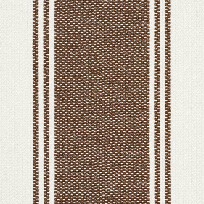 Schumacher Rafe Stripe Berber Brown Fabric Sample 75822