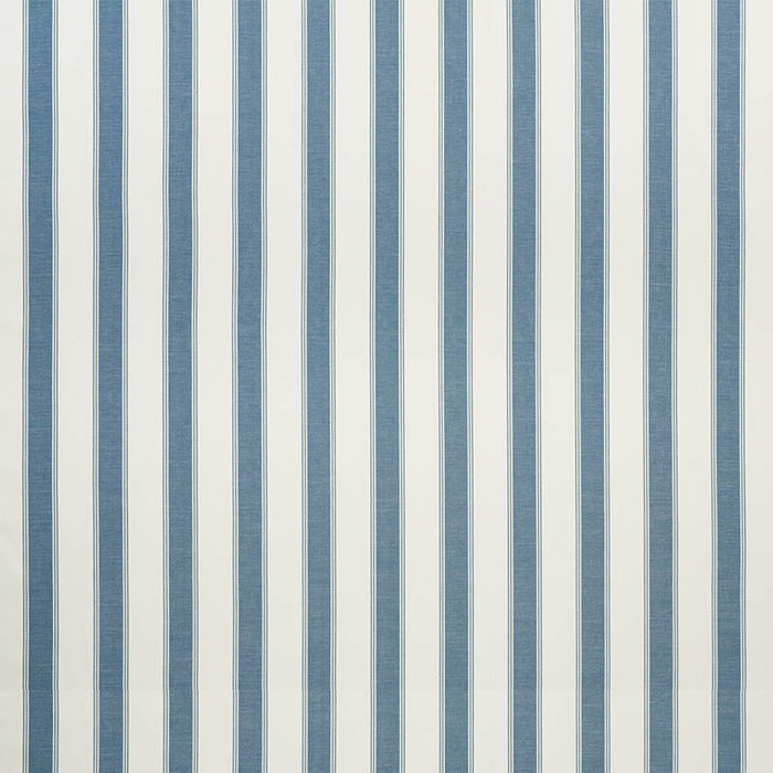 Schumacher Rafe Stripe Marine Fabric Sample 75823