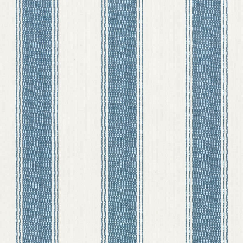 Schumacher Rafe Stripe Marine Fabric 75823