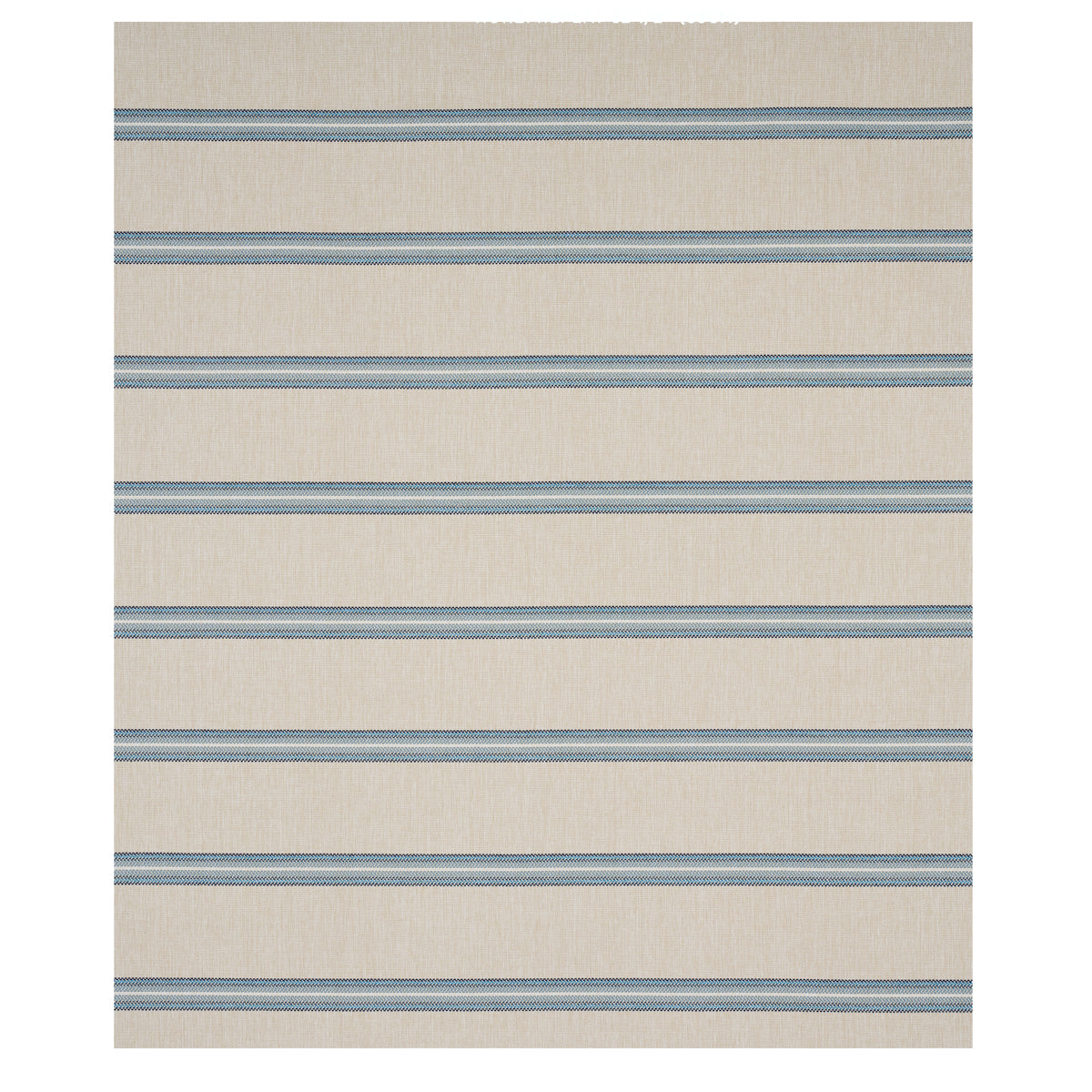 Schumacher Garden Stripe Indoor/Outdoor Blue Fabric 75973