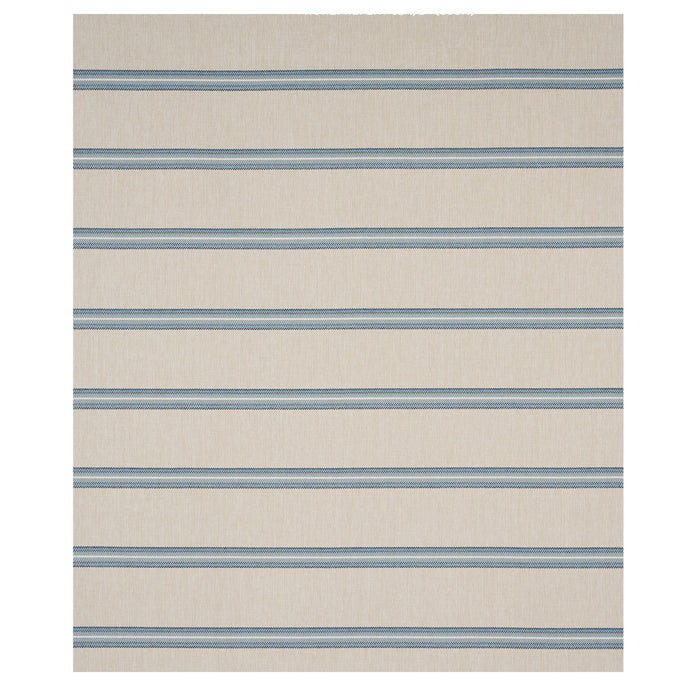 Schumacher Garden Stripe Indoor/Outdoor Blue Fabric 75973