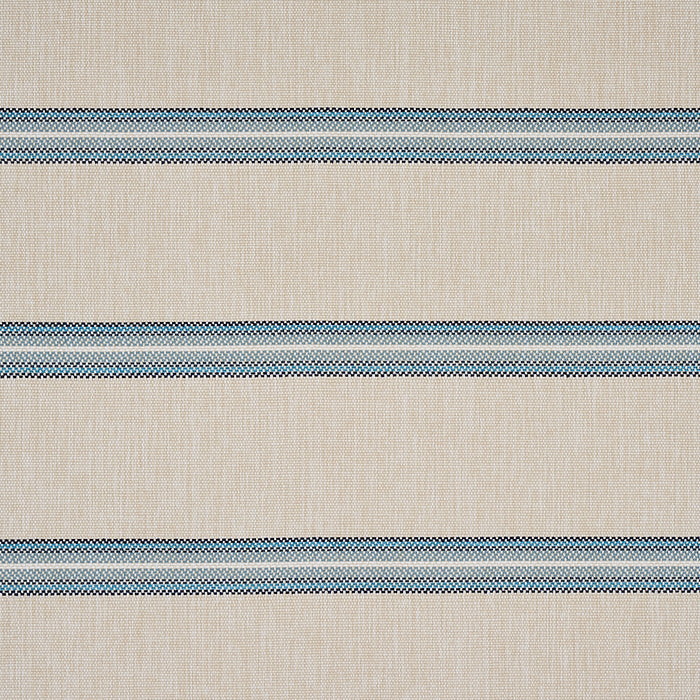 Schumacher Garden Stripe Indoor/Outdoor Blue Fabric 75973