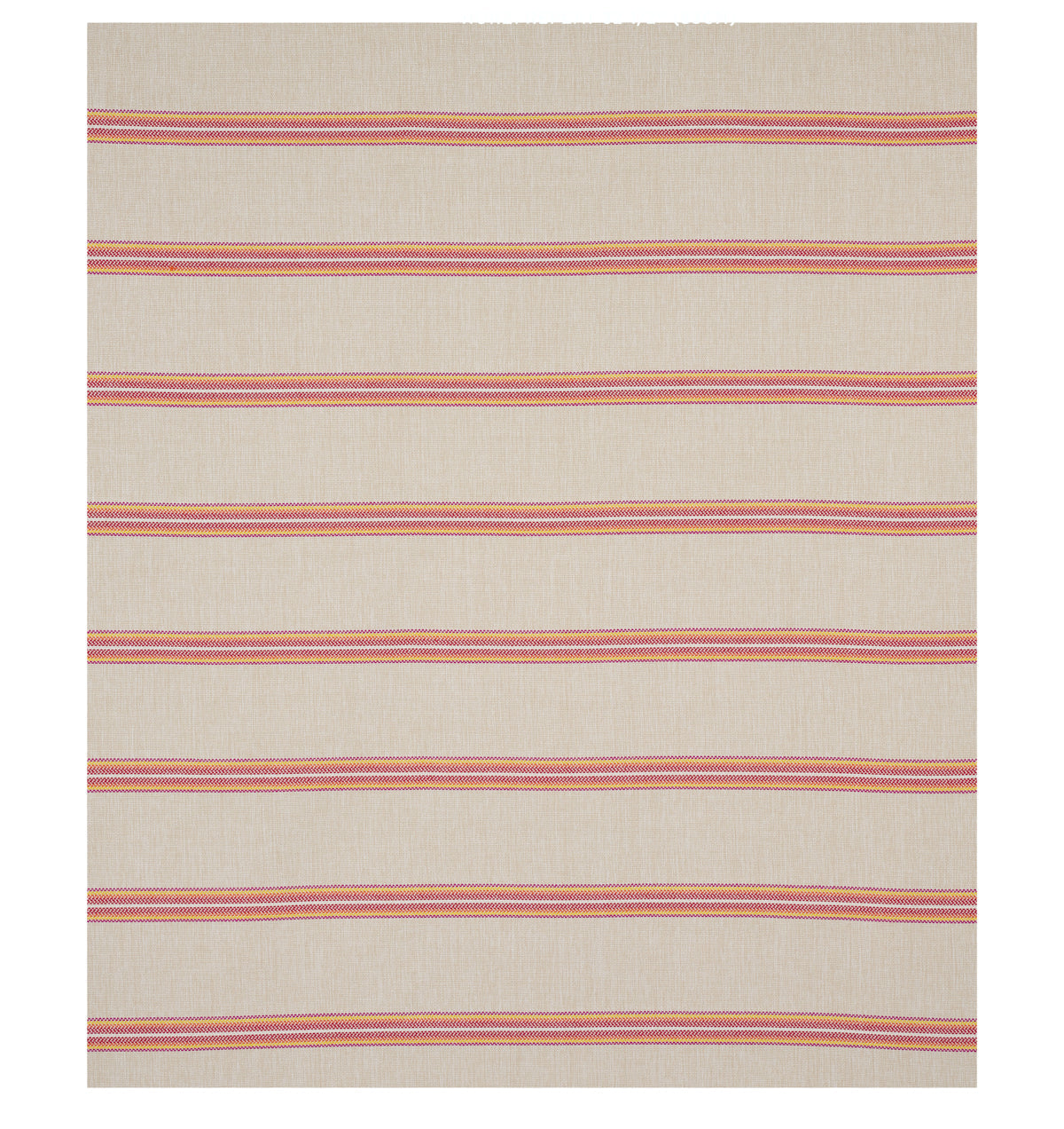 Schumacher Garden Stripe Indoor/Outdoor Red Fabric Sample 75974