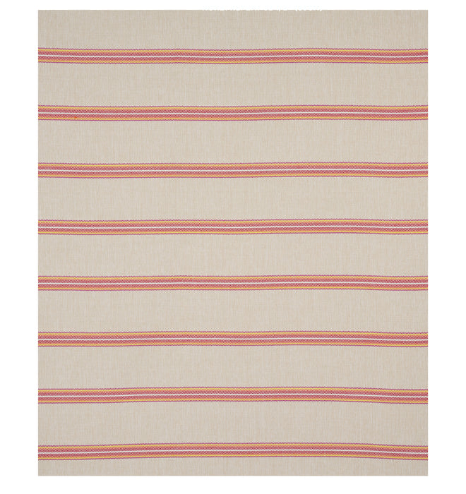 Schumacher Garden Stripe Indoor/Outdoor Red Fabric 75974