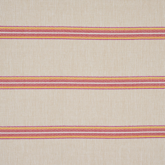 Schumacher Garden Stripe Indoor/Outdoor Red Fabric 75974