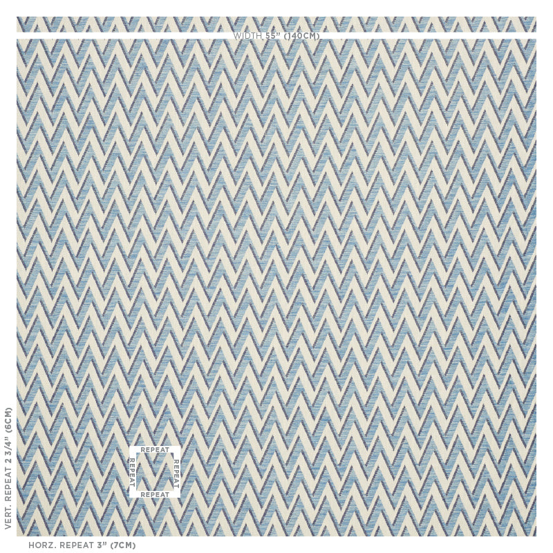 Schumacher Dartmoor Blue Fabric 76033