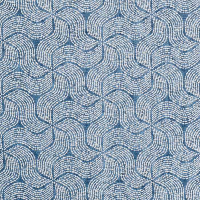 Schumacher Fiador Blue Fabric 76052