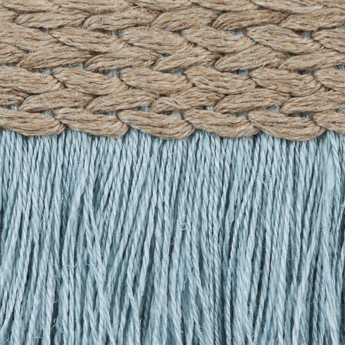 Schumacher Braided Linen Fringe Sky Trim 76260