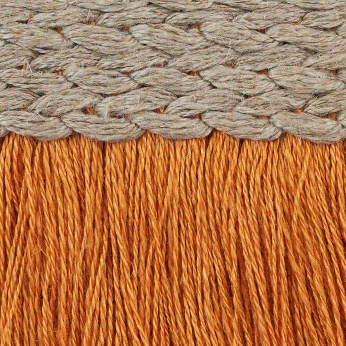 Schumacher Braided Linen Fringe Orange Trim 76262