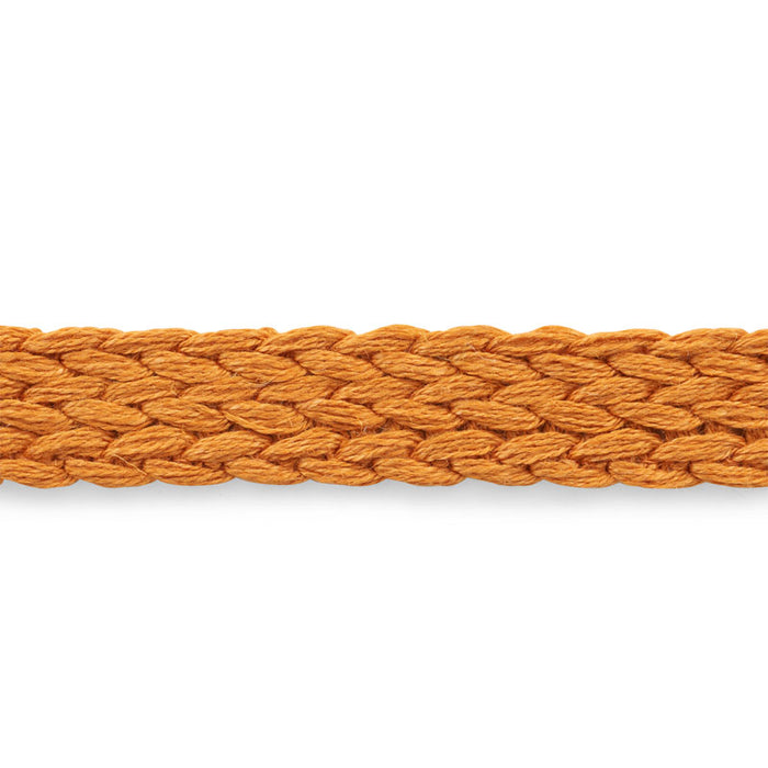 Schumacher Braided Linen Tape Medium Orange Trim 76282