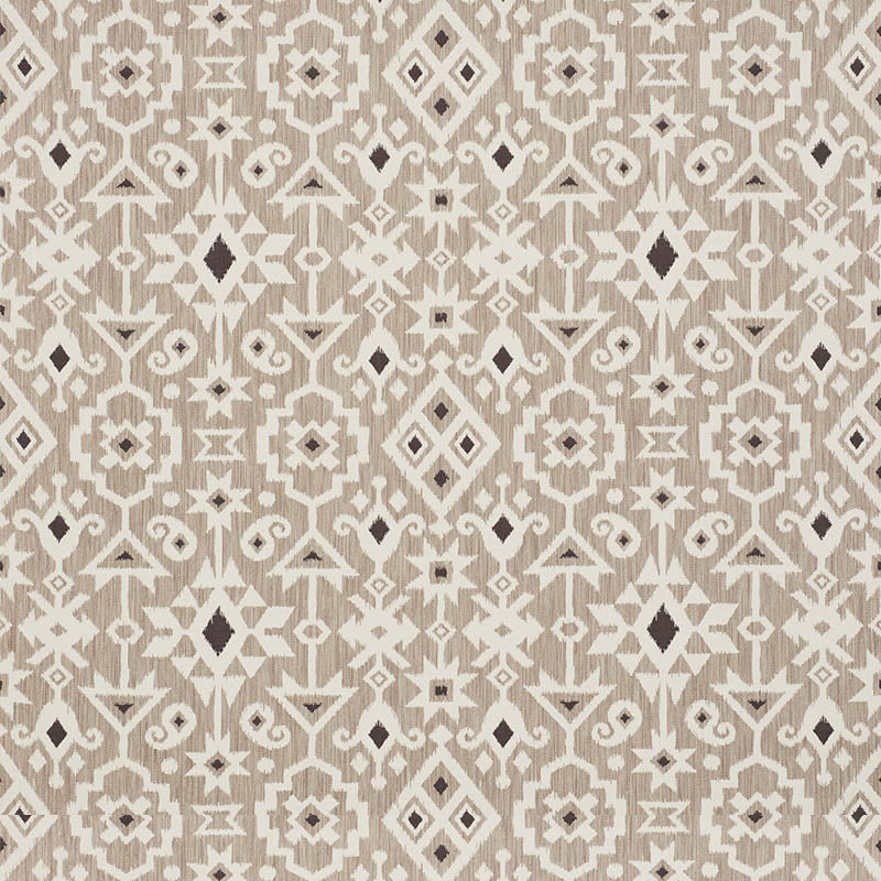 Schumacher Crusoe Ikat Greige Fabric 76520