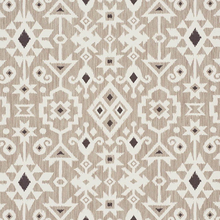 Schumacher Crusoe Ikat Greige Fabric Sample 76520