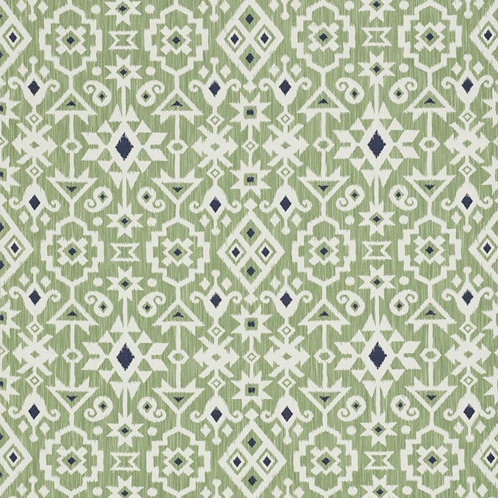 Schumacher Crusoe Ikat Green Fabric Sample 76522