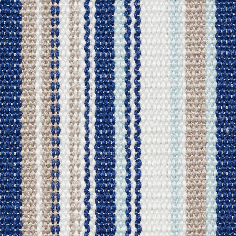 Schumacher Ponderosa Stripe Blue Fabric Sample 76630