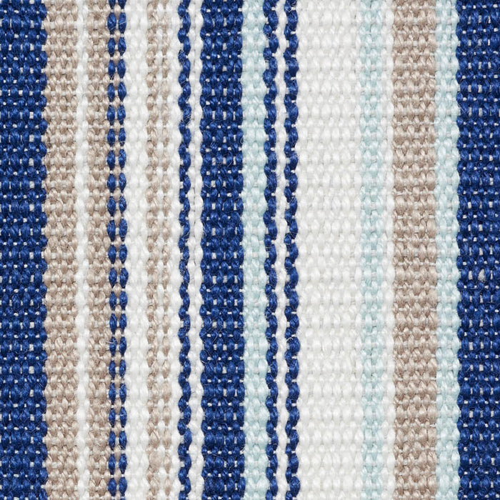 Schumacher Ponderosa Stripe Blue Fabric Sample 76630