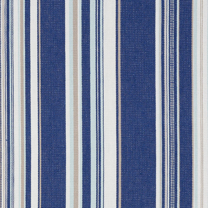 Schumacher Ponderosa Stripe Blue Fabric Sample 76630