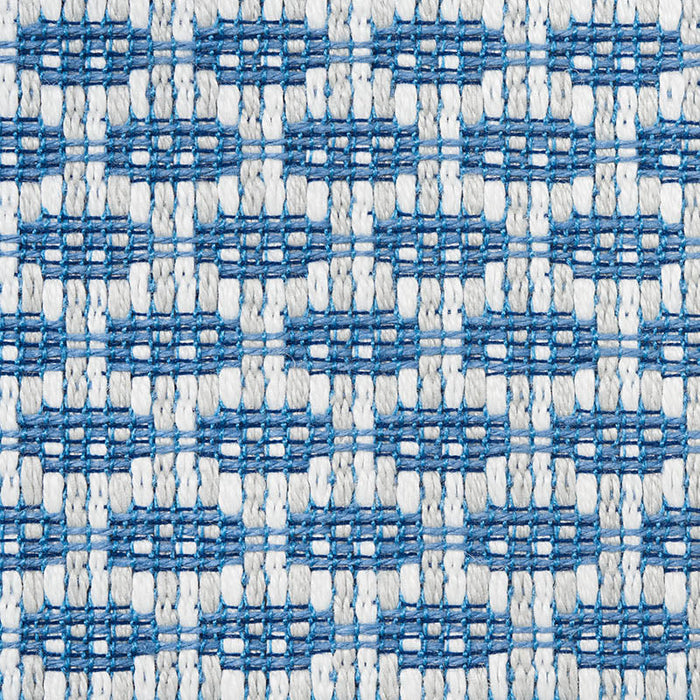 Schumacher Hickox Indoor/Outdoor Blue Fabric Sample 76651