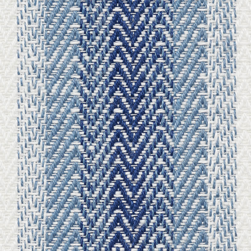 Schumacher Colada Stripe Blue Fabric Sample 76660