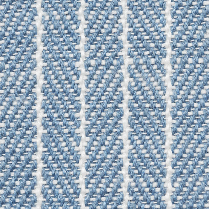 Schumacher Garter Stripe Sky Fabric 76671