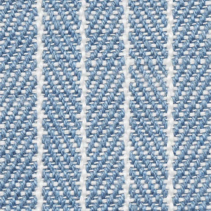 Schumacher Garter Stripe Sky Fabric Sample 76671