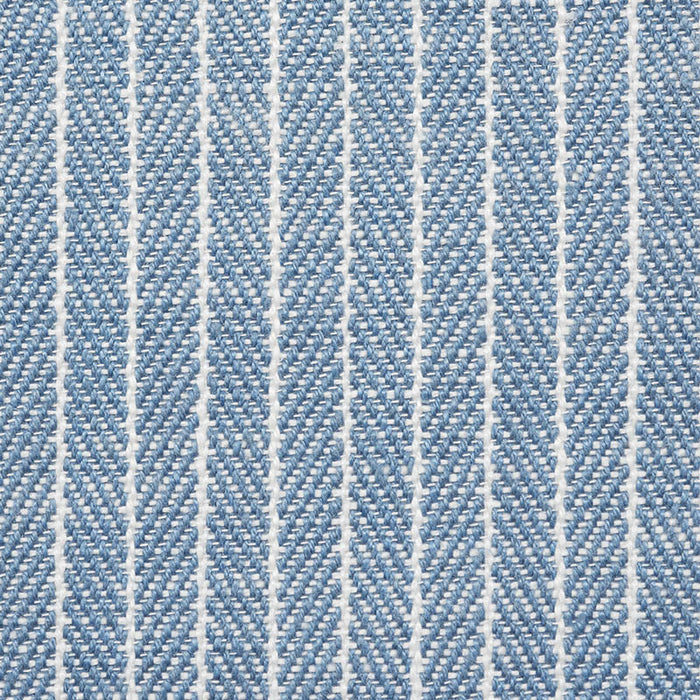 Schumacher Garter Stripe Sky Fabric Sample 76671