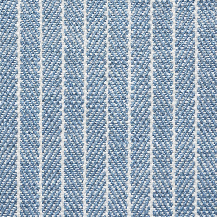 Schumacher Garter Stripe Sky Fabric 76671