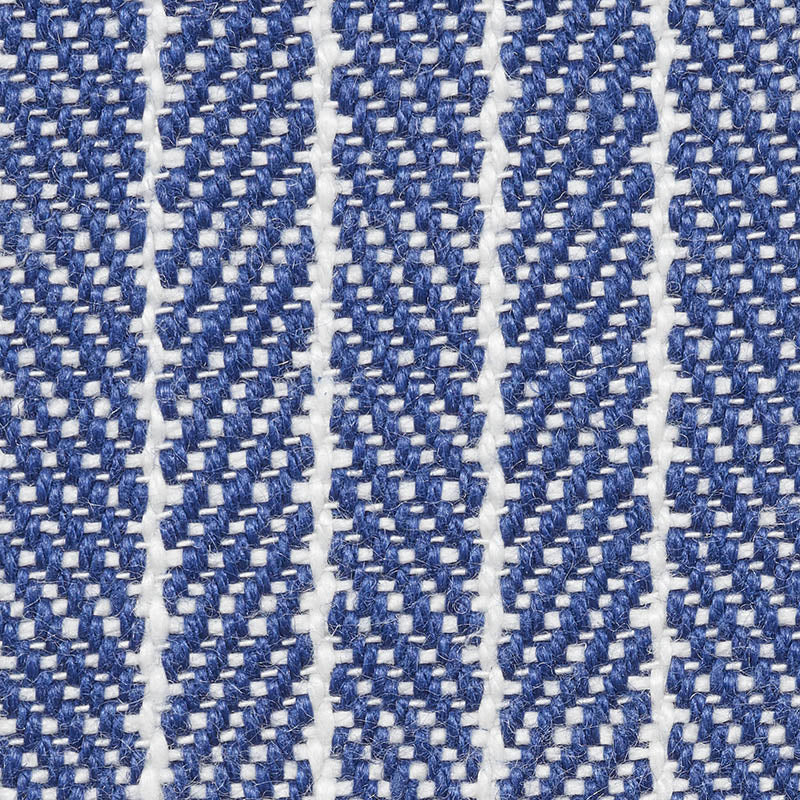 Schumacher Garter Stripe Blue Fabric 76672