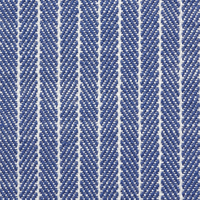 Schumacher Garter Stripe Blue Fabric Sample 76672