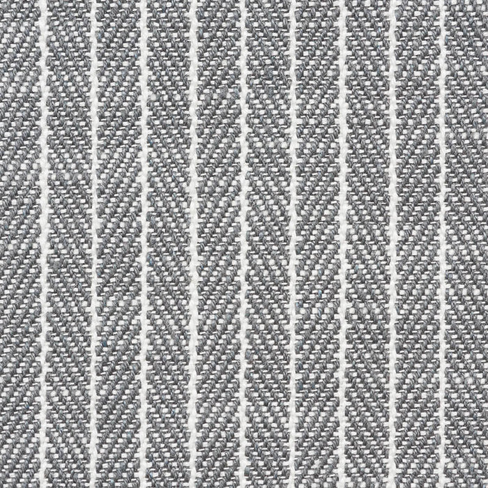 Schumacher Garter Stripe Slate Fabric Sample 76673