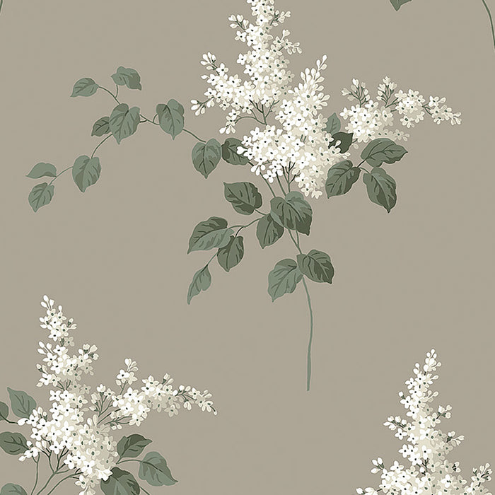 Schumacher Lilacs Grisaille Wallpaper 7667