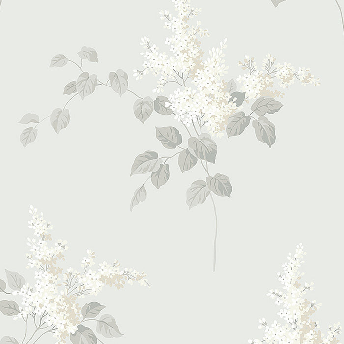 Schumacher Lilacs Grey Wallpaper 7669