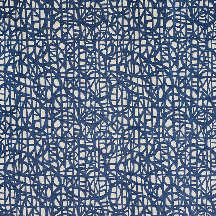 Schumacher Momentum Blue Fabric Sample 76710