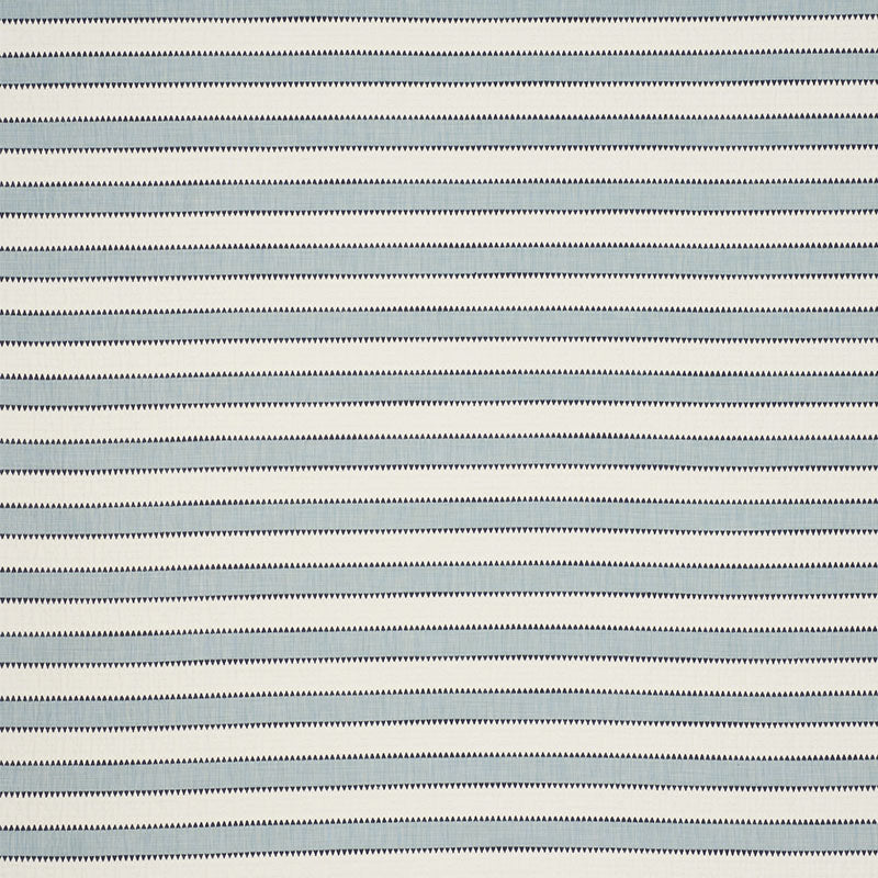 Schumacher Isolde Stripe Sky Fabric 76750