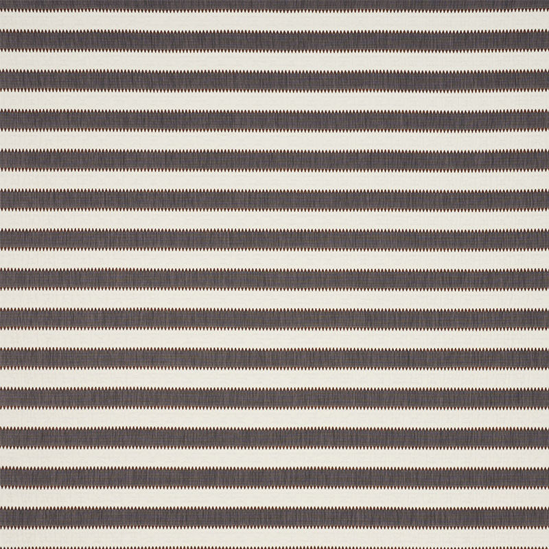 Schumacher Isolde Stripe Cinder Fabric 76751