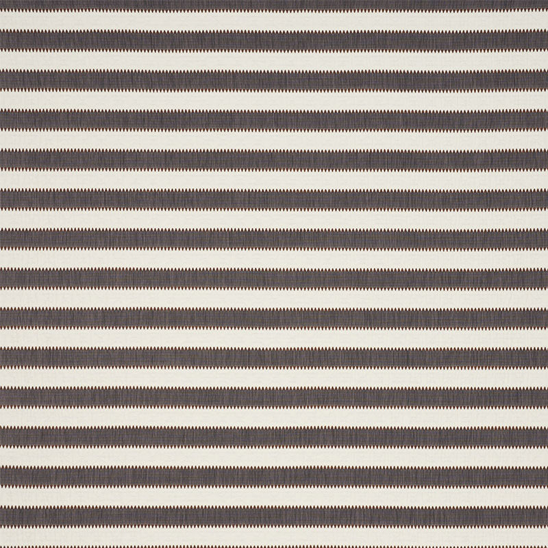 Schumacher Isolde Stripe Cinder Fabric Sample 76751