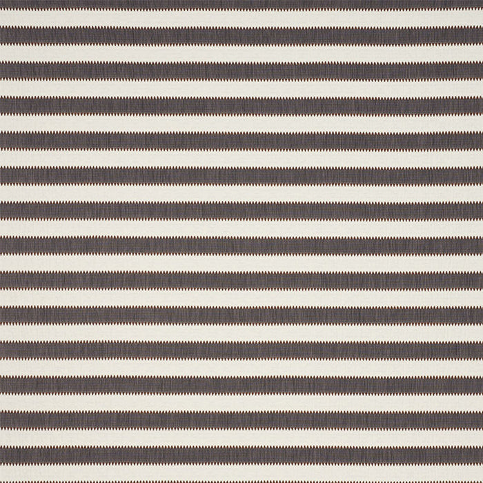 Schumacher Isolde Stripe Cinder Fabric Sample 76751