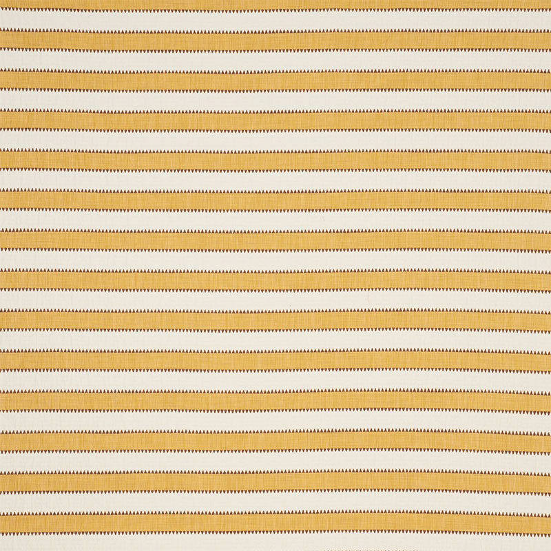 Schumacher Isolde Stripe Yellow Fabric 76752