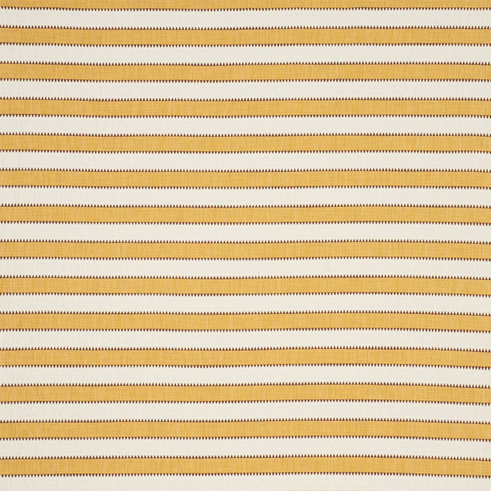 Schumacher Isolde Stripe Yellow Fabric Sample 76752