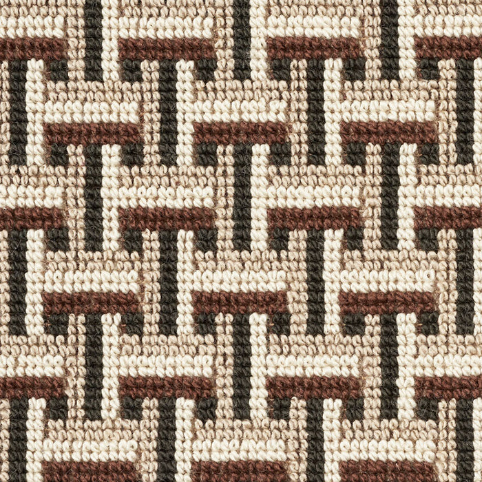 Schumacher Saxon Epingle Cinder Fabric Sample 76971