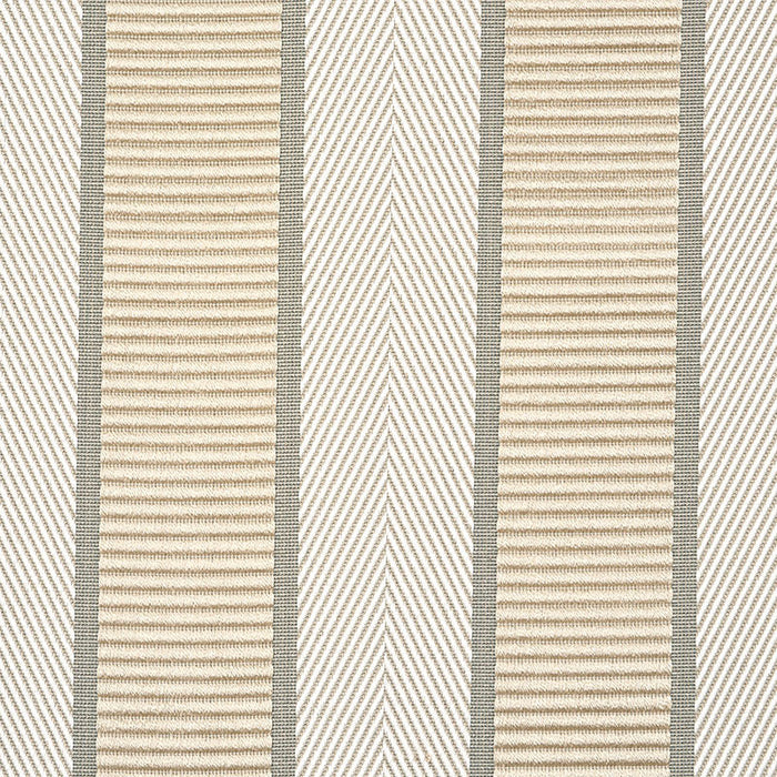 Schumacher Ribbon Stripe Champagne Fabric Sample 77101