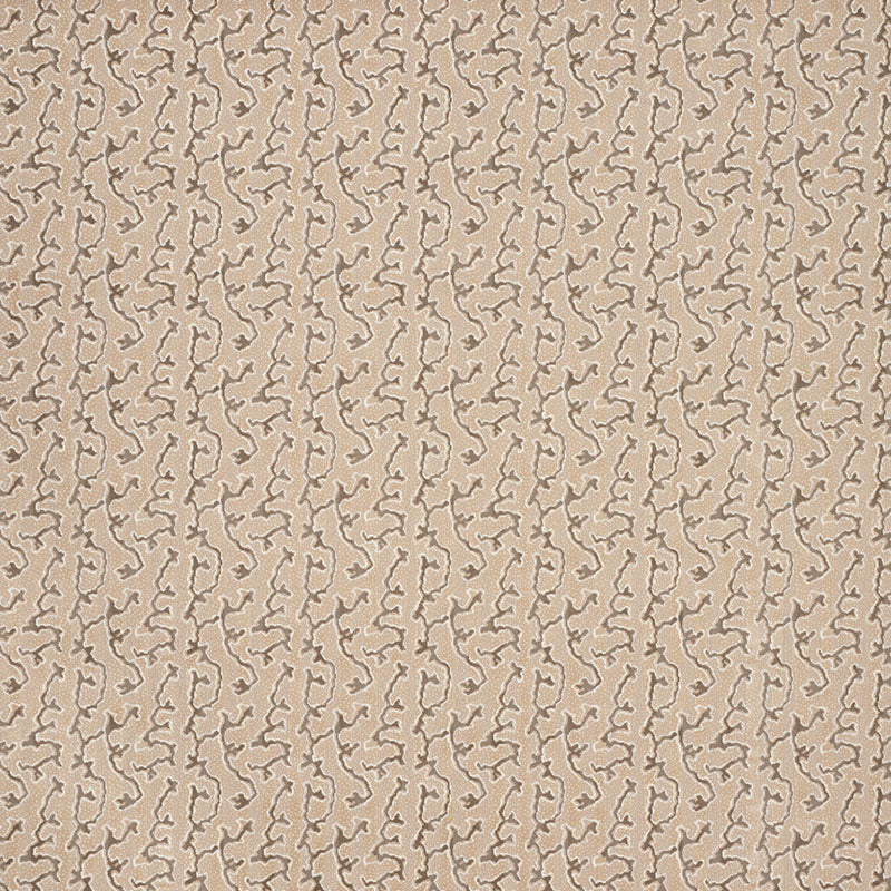 Schumacher Corail Velvet Champagne Fabric 77132