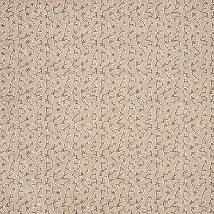 Schumacher Corail Velvet Champagne Fabric Sample 77132