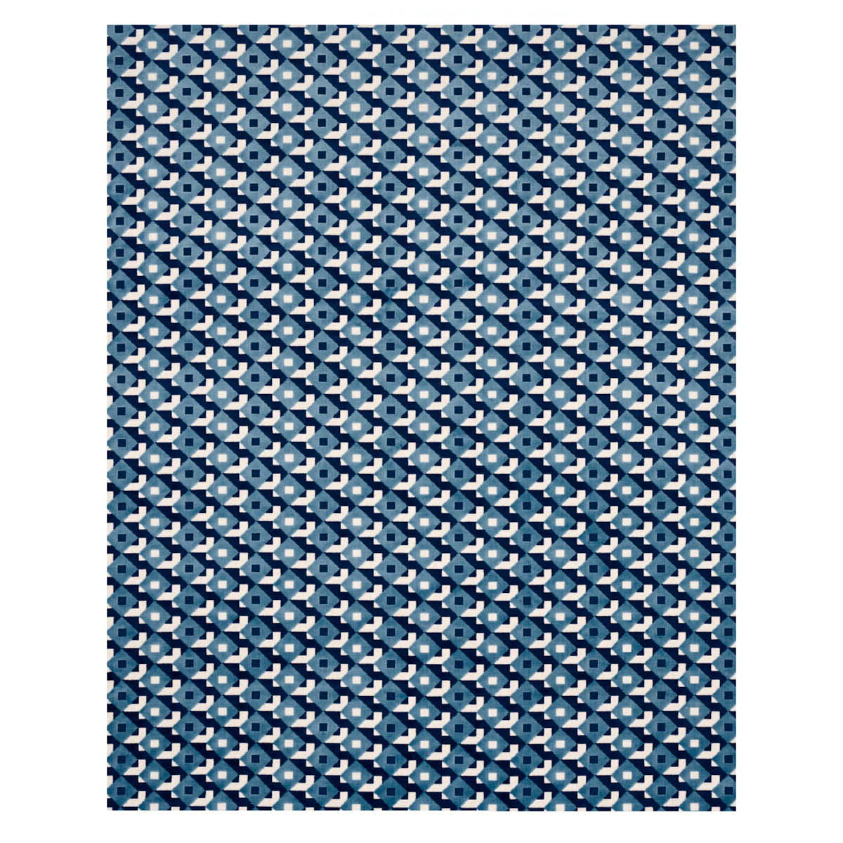 Schumacher Dazzle Ship Velvet Azure Fabric 77243.0