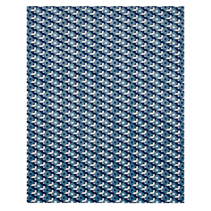 Schumacher Dazzle Ship Velvet Azure Fabric Sample 77243