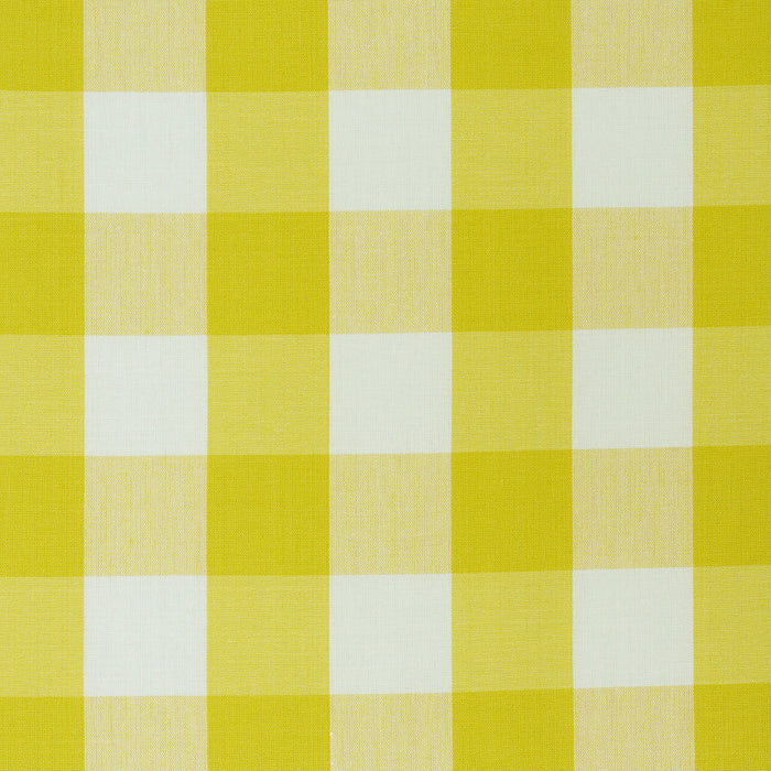 Schumacher Camden Cotton Check Yellow Fabric Sample 77320