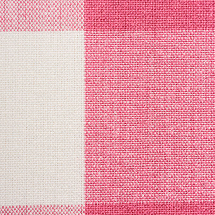 Schumacher Camden Cotton Check Magenta Fabric Sample 77321