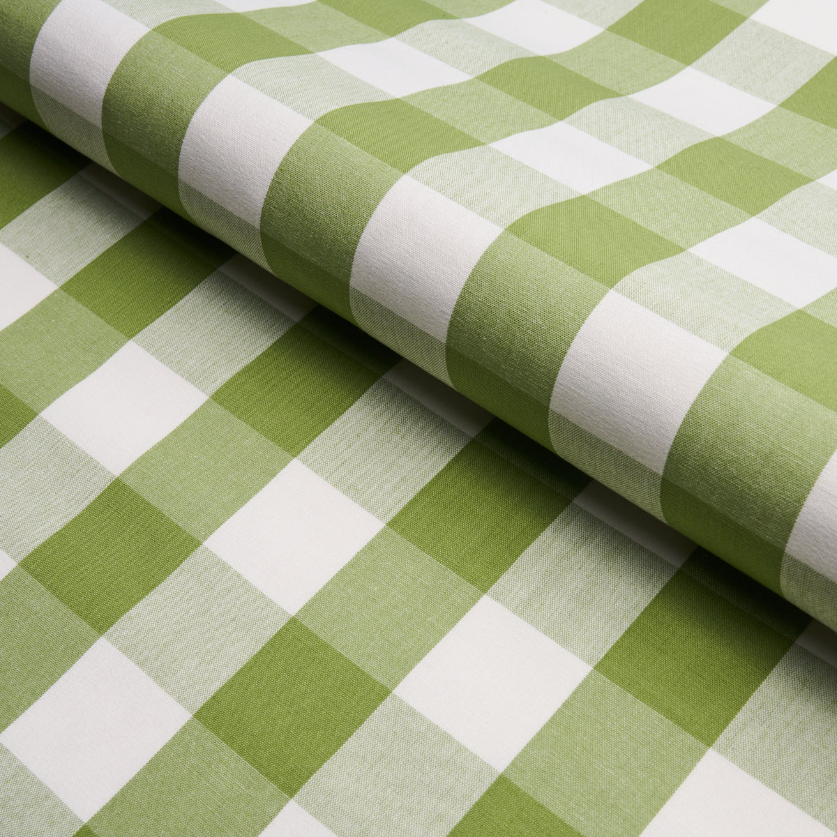 Schumacher Camden Cotton Check Leaf Fabric 77322.0